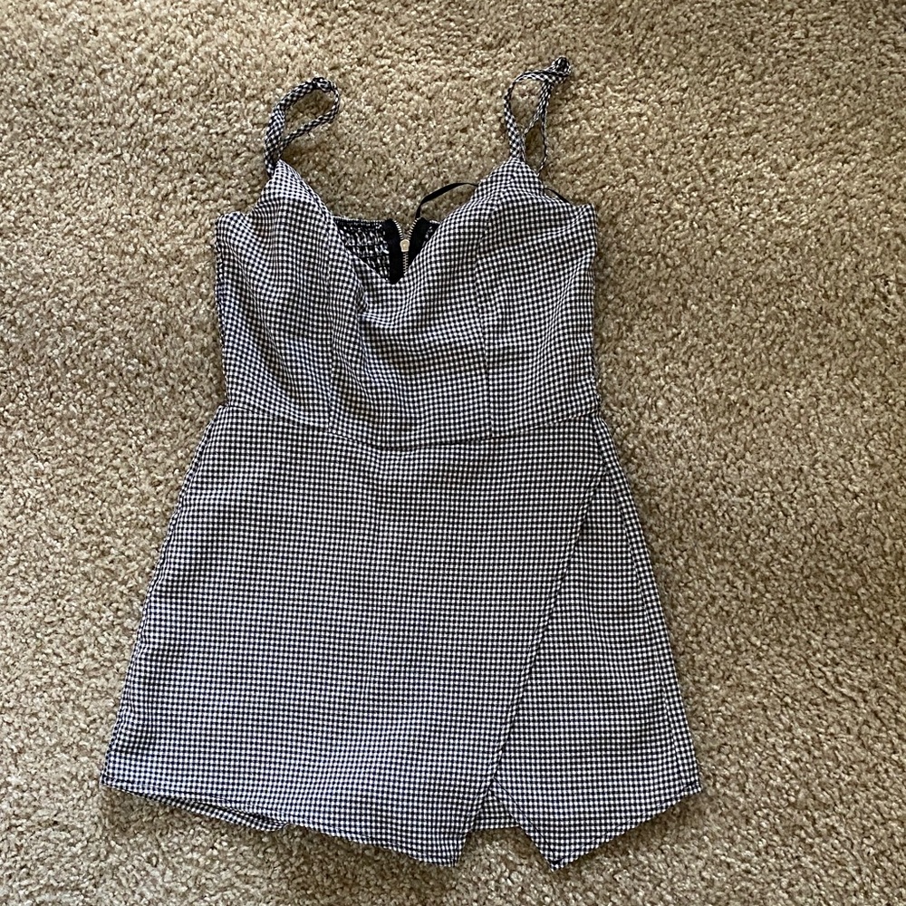 Forever 21 Black and White Gingham Mini Dress
